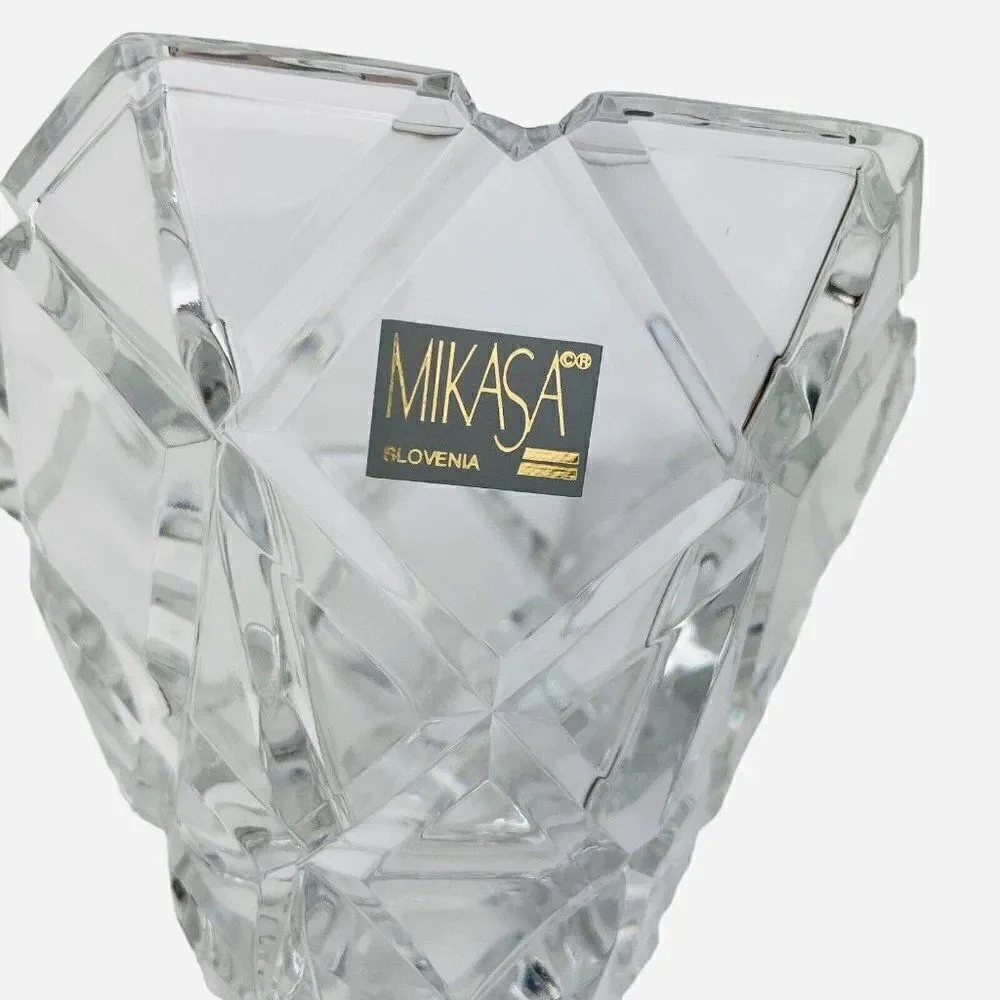 Vintage Mikasa Diamonds Crystal Hexagon 5